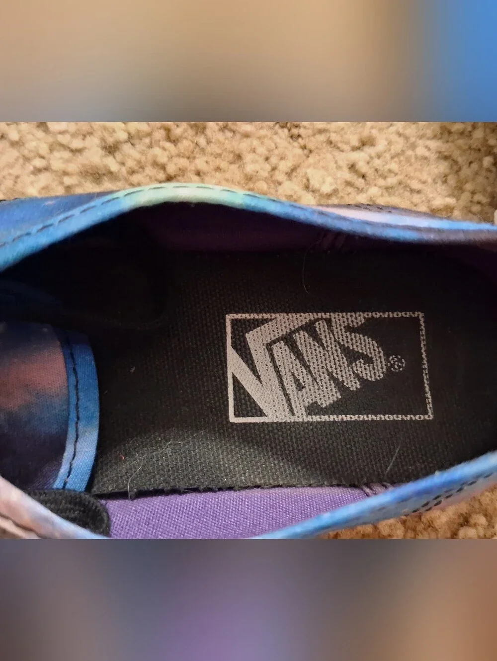 Vans Unisex Galaxy Canvas Sneakers - Blue/Pink/Black
